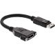 Displayport plug male >display port female chassis 0.2mtr