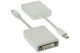 DisplayPort Mini verloopadapter DVI(24+1)-D M/F wit