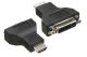 HDMI A verloopadapter DVI-I(24+1) M/F