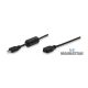 USB 2.0 A Micro verloopkabel Micro B M/F. zwart 1.8 mtr*