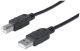 USB 2.0 A verloopkabel USB B M/M 1.8mtr zwart