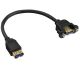 USB 3.0 A female>Usb A 3.0 female chassis
