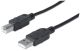 USB 2.0 A verloopkabel USB B M/M 5mtr zwart