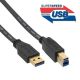 USB 3.0 A verloopkabel plat USB B 1.8 mtr In-Line