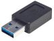 USB 3.1 A verloopadapter B M/F Gen.2  Zwart Manhatten