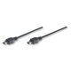USB 2.0 MINI B verbindingskabel  MINI B. M/M 1.8mtr
