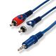 3,5mm Verloopkabel male <<>> 2x Cinch male rood/wit 10.00 m*