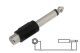 6.3 MALE MONO verloopadapter CINCH M/F