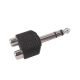 6.3 STEREO verloopadapter 2XCINCH M/2xF
