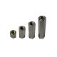 AFSTANDBUSJES M3 MESSING VERNIKKELD 2XBINNENDRAAD 10MM