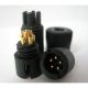 CONNECTOR BINDER 719 5POLIG MALE IP40 DIN40050 SNAP LOCKING