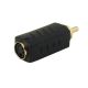 S-VHS-CINCH ADAPTER 4POLIG S-VHS FEMALE >> CINCH MALE