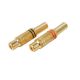 CINCH STEKKER FEMALE ZWART VERGULD VOOR 6MM KABEL*