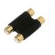 Cinch verloopadapter Cinch 2x F/2x F verguld