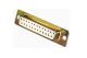 CONNECTOR SUB D FEMALE 25POLIG SOLDEER AANSLUITINGEN VERGULD