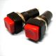 DRUK SCHAKELAAR 1XA/U 250V 1A ROOD AFMETING:15X15X38MM