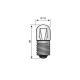 LAMPJE E10- 48V 40mA 2W AFMETING:28X10MMØ