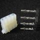 CONNECTOR HD-DRIVE FEMALE 4POLIG VOOR VOEDING 5¼DRIVE RASTER