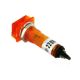 SIGNAAL LAMPJE 220VAC NEON ORANJE LENS:13X16MM LENGTE:43MM