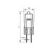 HALOGEEN LAMPJE 6V 10W G4 AFMETING:8.15X31MM LIFE:1500UUR