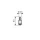 MIDGET LAMPJE 12V 50mA T¾ MET FLENS