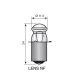 KRAAG LAMPJE 2.2V 250mA 0.55W MET LENS P13.5S