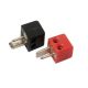 LUIDSPREKER PLUG MALE ROOD MET SCHROEFAANSLUITING