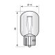 WEDGE LAMPJE 24V 21W T15 AFMETING:15X36MM