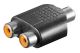 Cinch verloopadapter 2XCinch F/2xF