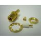 MCX CONNECTOR FEMALE VERGULD 50R-6GHz VOOR RG174 SOLDEER-KRI