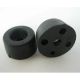 SCHROEF POOTJE ZWART PVC AFMETING:9X17MMØ