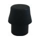 Pvc pootje voor het indrukken 9x5mm zwart per 100