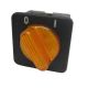 DRAAISCHAKELAAR INBOUW ORANJE 2XA/U 250VAC 10(4)A
