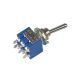TUIMELSCHAKELAAR MINI 2XOM 250VAC 3A/125VAC 6A