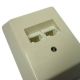 MODULAIR AANSLUITDOOS ANALOOG/ISDN 2-VOUDIG OPBOUW