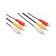 AUDIO-VIDEOKABEL 3XCINCH MALE <<>> 3XCINCH MALE 15MTR*