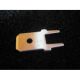 VLAKSTEKER 6.3MM RECHT PRINTMONTAGE CA.25STUKS