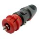 AUTO AANSTEKERPLUG MALE MET ADAPTERRING DIN ISO 4165 MAX.8-1