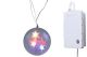 Kerst led bol Emeli met 10 RGB led's - 20cm*