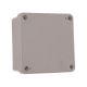 Behuizing IP65 107x107x60mm grijs voor muurmontage