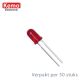 Led 5mm rood ca. 50st. Kemo