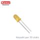 Led 5mm geel ca. 50st. Kemo