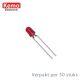 Led 3mm rood ca. 50st. Kemo