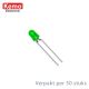 Led 3mm groen ca. 50st. Kemo