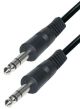 6.3 mm stereo jack - 6.3 mm stereo jack stekker. 1.5 m