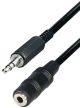 Audio verlengkabel 3.5mm Male <<>> Female Stereo 1.5mtr