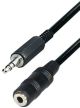 Audio verlengkabel 3.5mm Male <<>> Female Stereo 5mtr