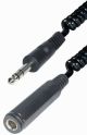 6.3mm Verlengkabel spiraal male stereo <<>> female stereo 5m