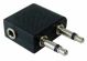 3.5mm Verloopadapter 2x 3.5mm male >> 3.5mm female