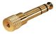 6.3mm Verloopadapter 6.3mm male>>3.5mm female stereo verguld